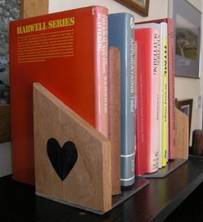 Wooden book ends