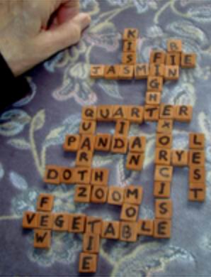 The 'Corks' scrabble-type game