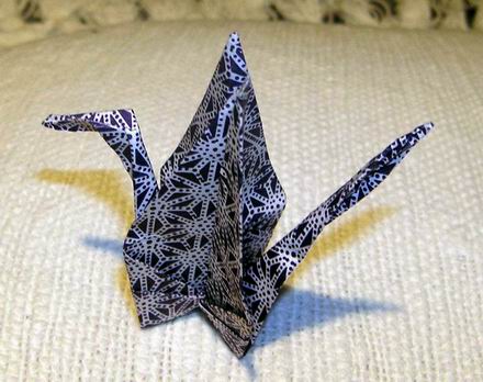An origami flapping wing bird