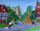 The oil painting of Hagbourne in our French house