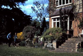 Colin and Margaret in their new garden