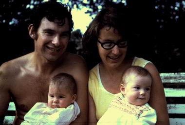 Colin, Jane, Margaret and Elizabeth in 1974