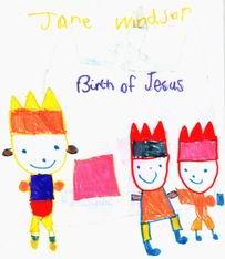 A Sunday School picture by Jane ~1977