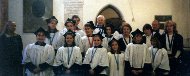 The choir at Goring Church ~1982