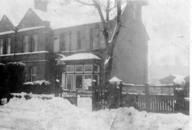 Our house at Leeds in the snow 1941