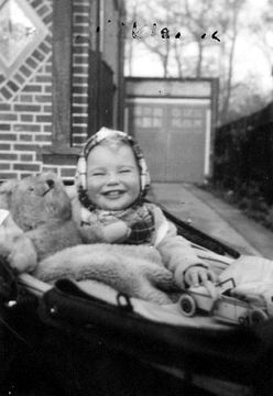 Colin in 1939 in front of the house