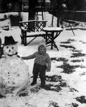 Colin in the garden, 1940