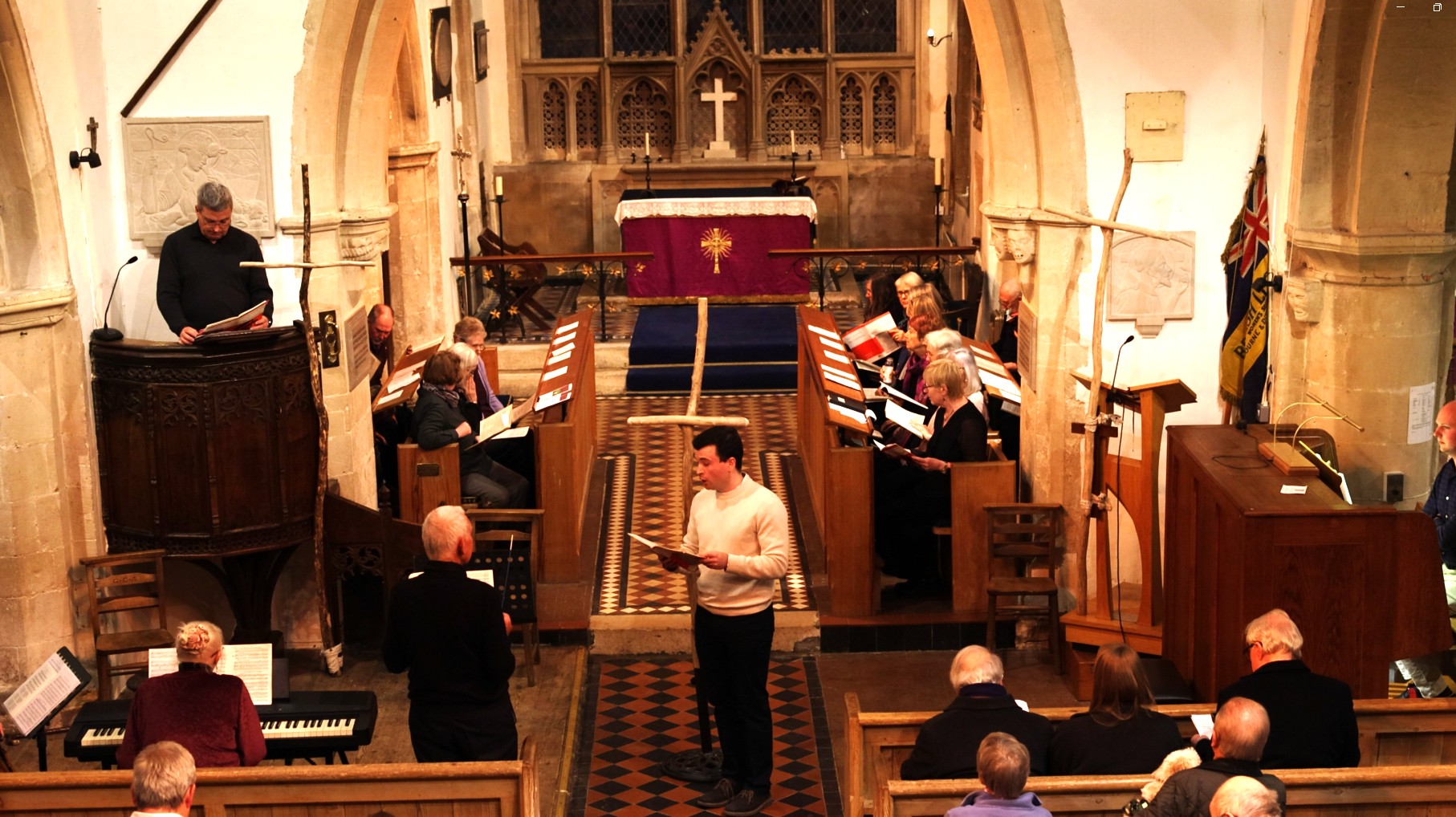 Jesus singing Father forgive them