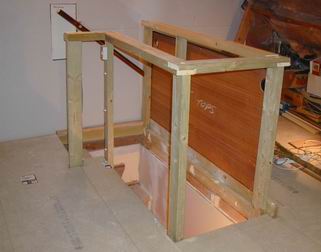 The staircase balustrade