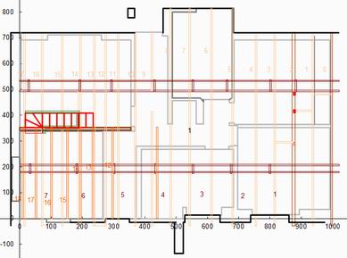 Plan view of the loft