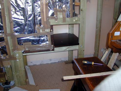 Insulating the stairs