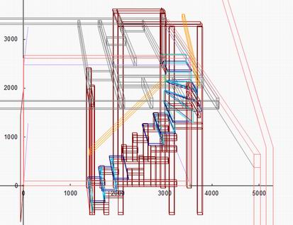 The excel plan of the stairs