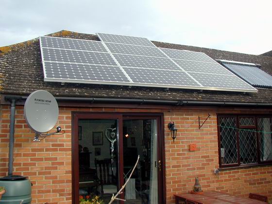 Our PV cells installed on the roof