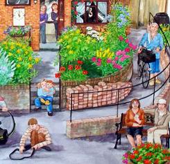 The pile of old bricks outside our house