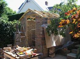 The plywood ready for lifting