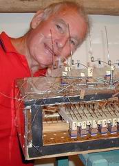 The windchest in construction.