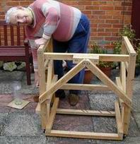 The open frame of the organ