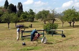 Testing holographic radar in the garden of Florence University